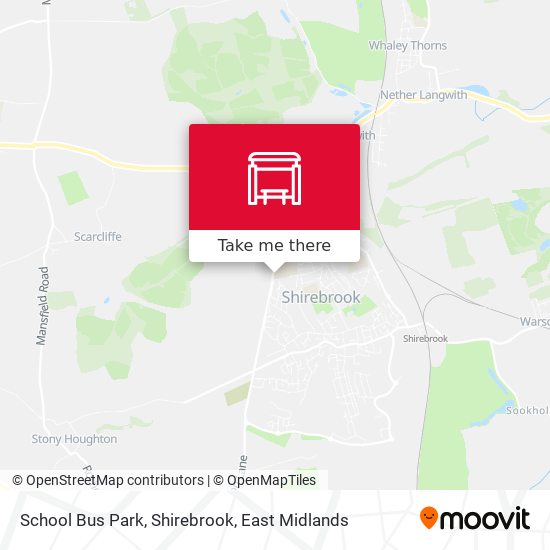 School Bus Park, Shirebrook map