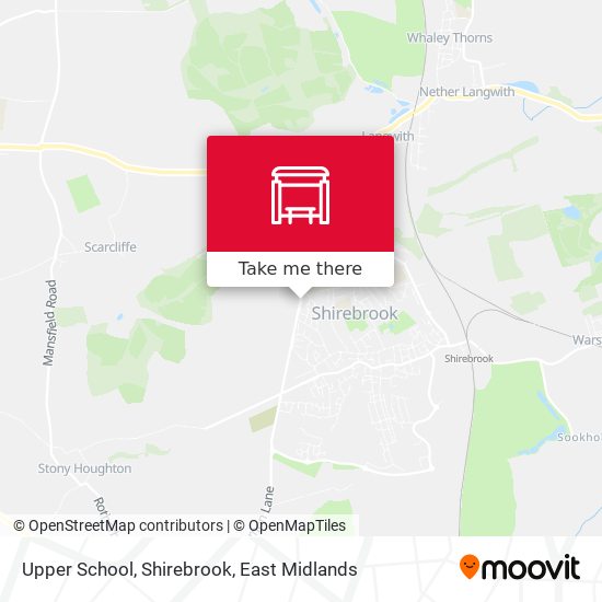 Upper School, Shirebrook map
