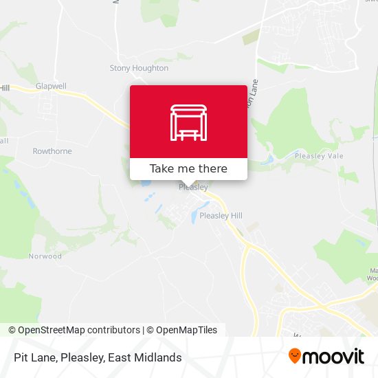 Pit Lane, Pleasley map