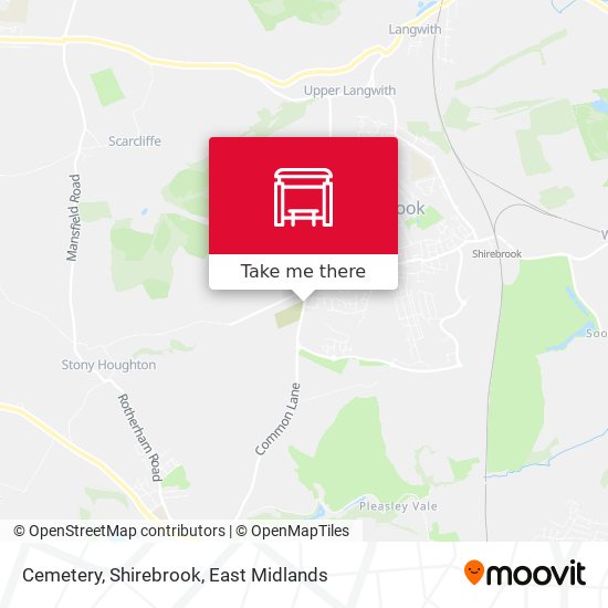 Cemetery, Shirebrook map