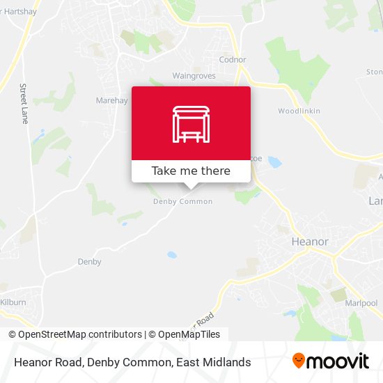 Heanor Road, Denby Common map
