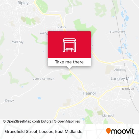 Grandfield Street, Loscoe map