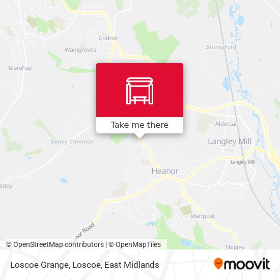 Loscoe Grange, Loscoe map