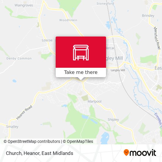 Church, Heanor map