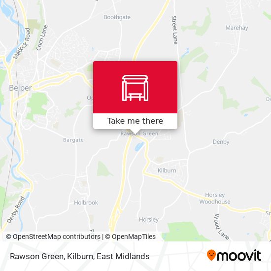 Rawson Green, Kilburn map