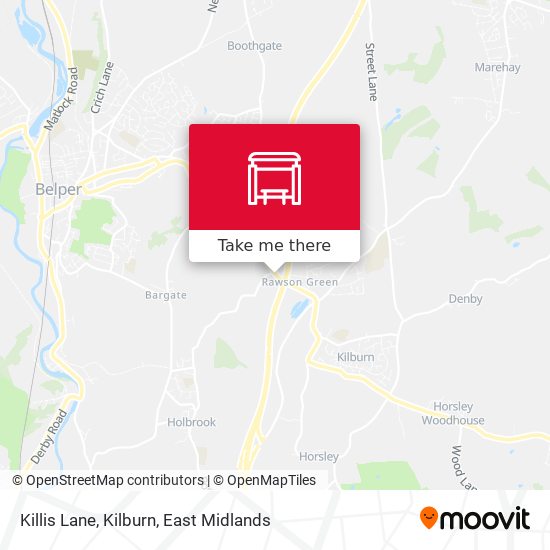 Killis Lane, Kilburn map