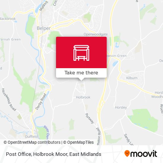 Post Office, Holbrook Moor map