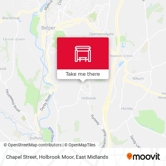 Chapel Street, Holbrook Moor map