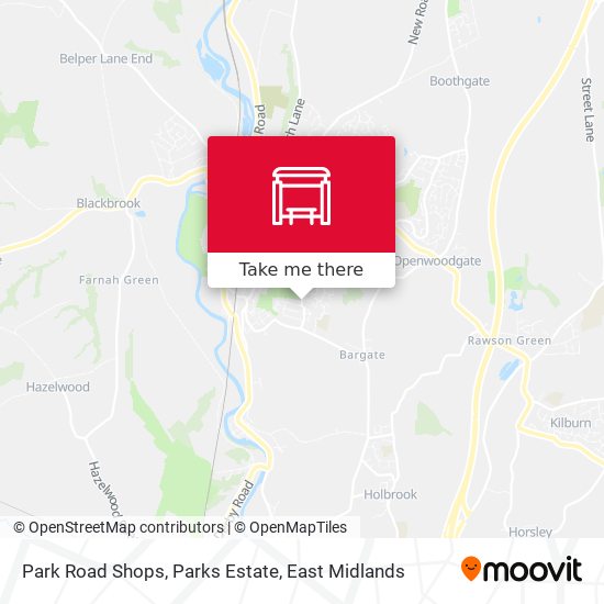 Park Road Shops, Parks Estate map