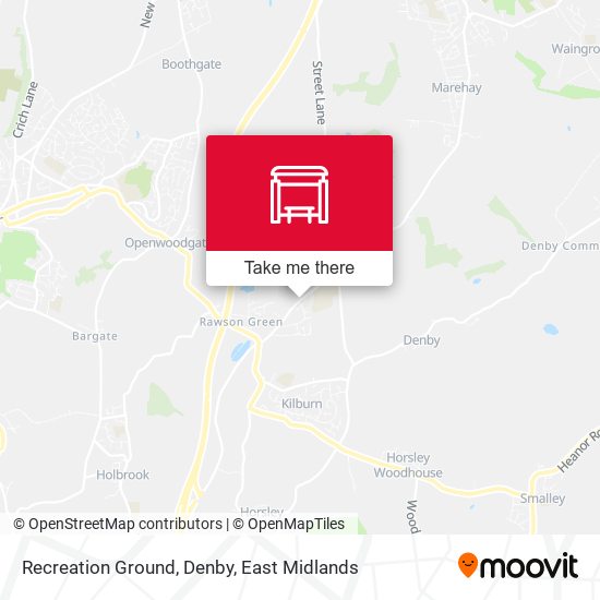 Recreation Ground, Denby map