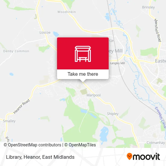 Library, Heanor map