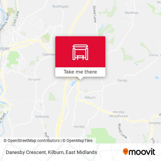 Danesby Crescent, Kilburn map