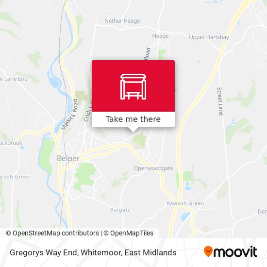 Gregorys Way End, Whitemoor map