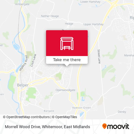 Morrell Wood Drive, Whitemoor map