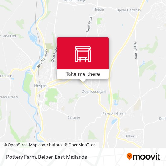 Pottery Farm, Belper map