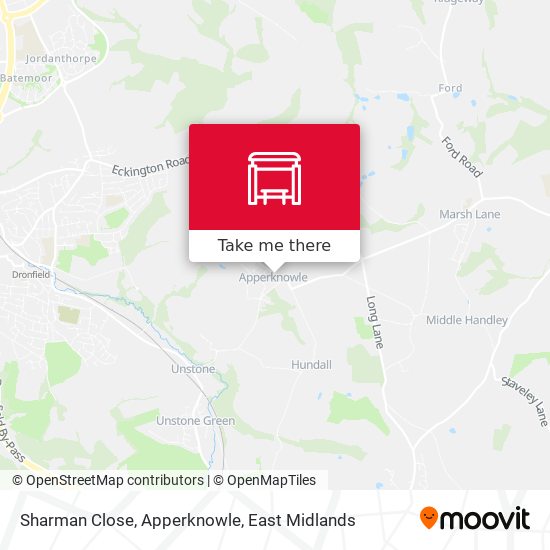 Sharman Close, Apperknowle map