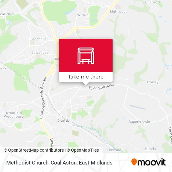 Methodist Church, Coal Aston map