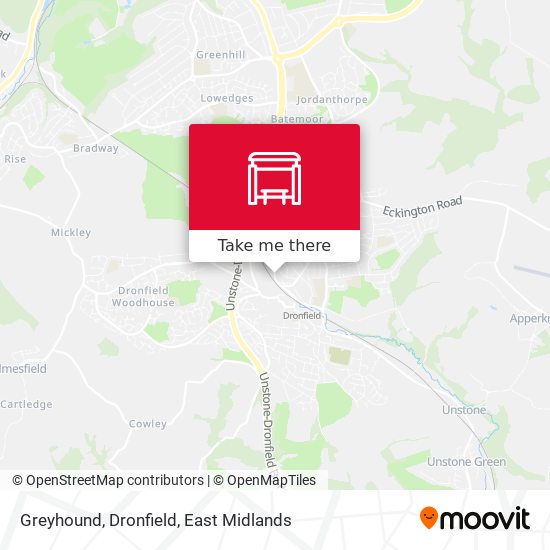 Greyhound, Dronfield map