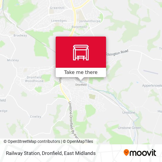 Railway Station, Dronfield map