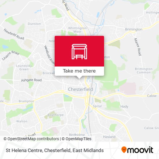 St Helena Centre, Chesterfield map