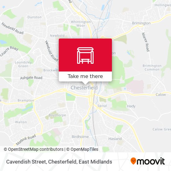 Cavendish Street, Chesterfield map