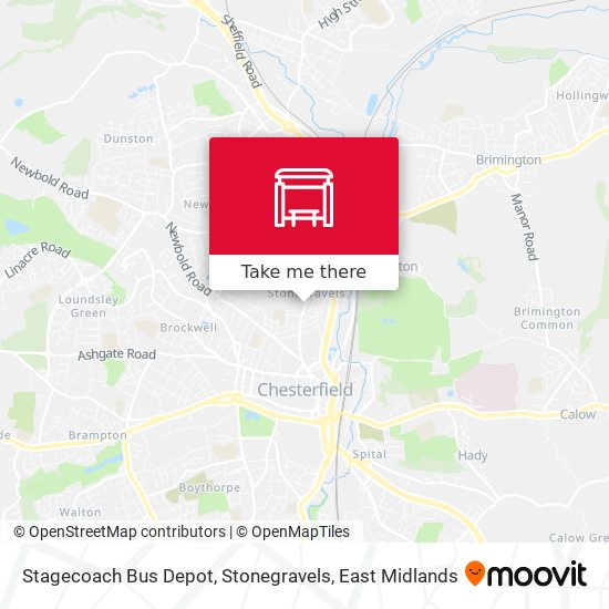 Stagecoach Bus Depot, Stonegravels map
