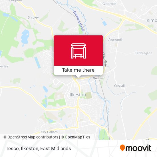 Tesco, Ilkeston map