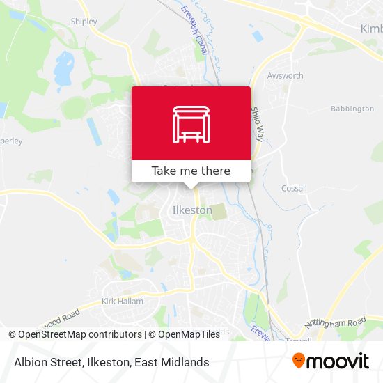 Albion Street, Ilkeston map