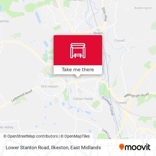 Lower Stanton Road, Ilkeston map
