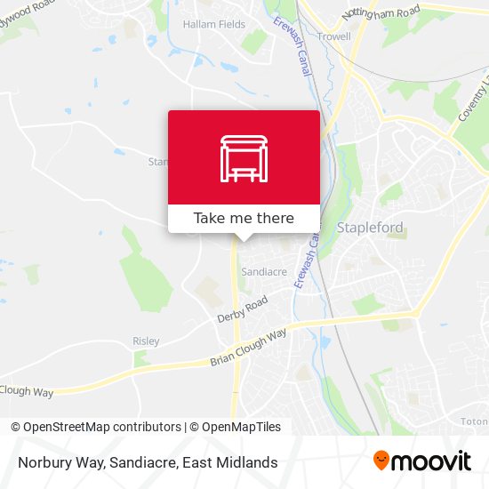 Norbury Way, Sandiacre map