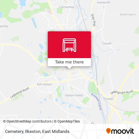 Cemetery, Ilkeston map