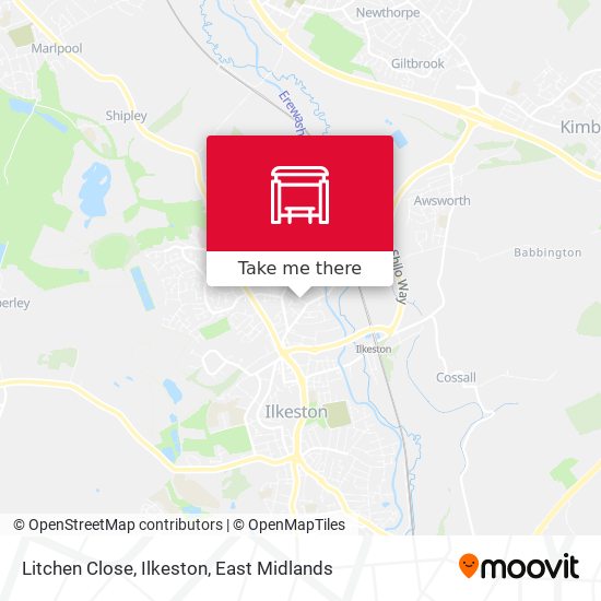 Litchen Close, Ilkeston map