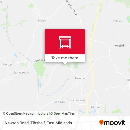 Newton Road, Tibshelf map