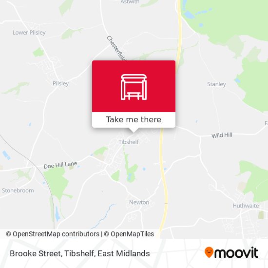 Brooke Street, Tibshelf map