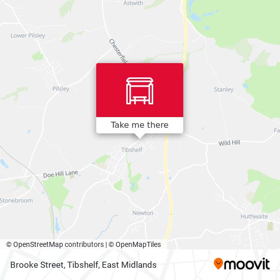 Brooke Street, Tibshelf map