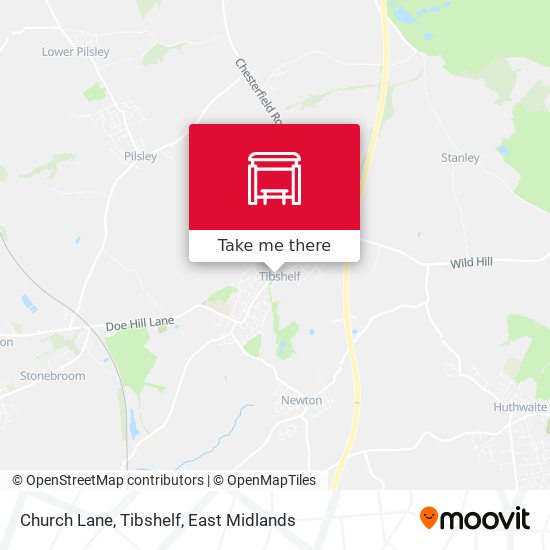 Church Lane, Tibshelf map
