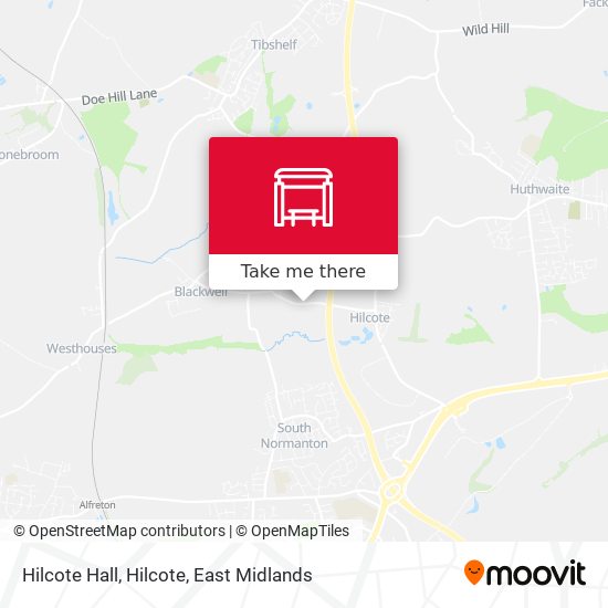 Hilcote Hall, Hilcote map