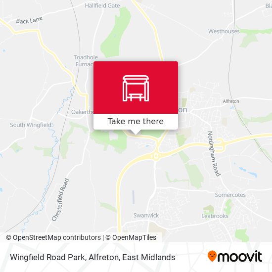 Wingfield Road Park, Alfreton map