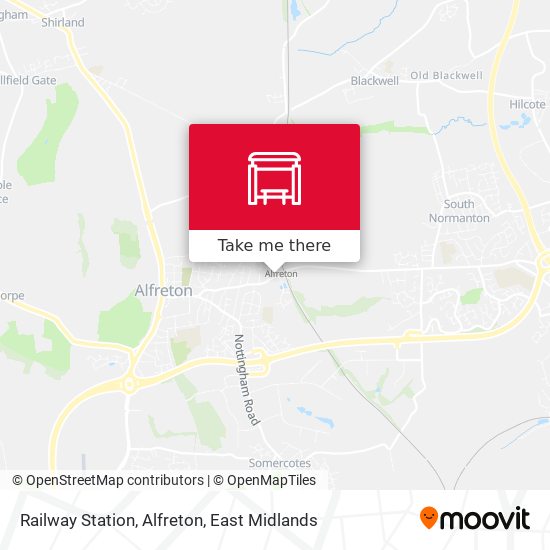 Railway Station, Alfreton map