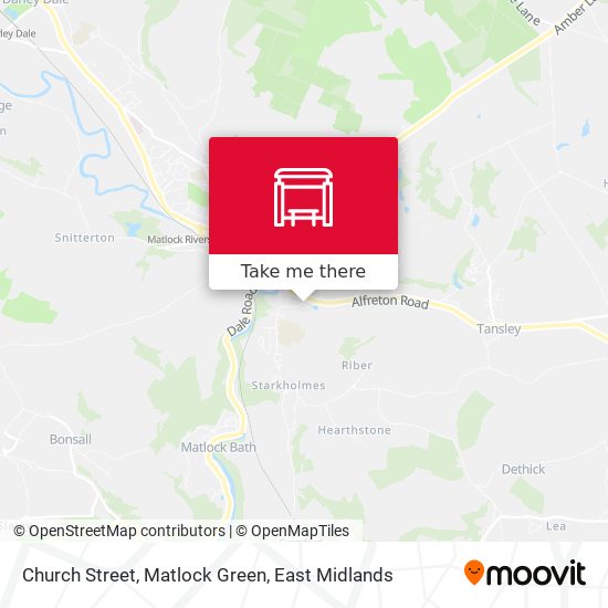 Church Street, Matlock Green map