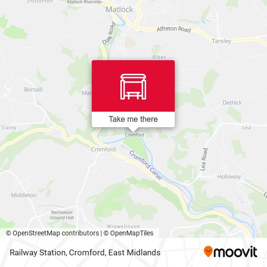 Railway Station, Cromford map