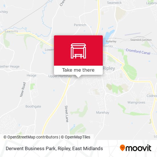 Derwent Business Park, Ripley map