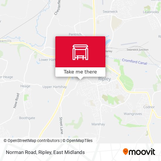 Norman Road, Ripley map