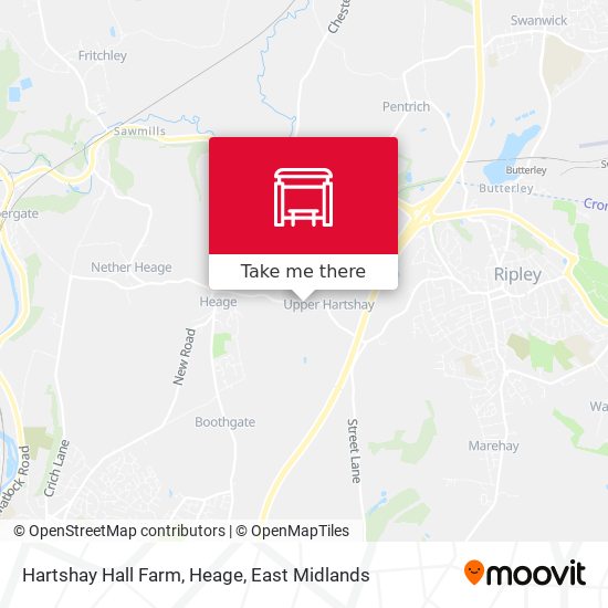Hartshay Hall Farm, Heage map