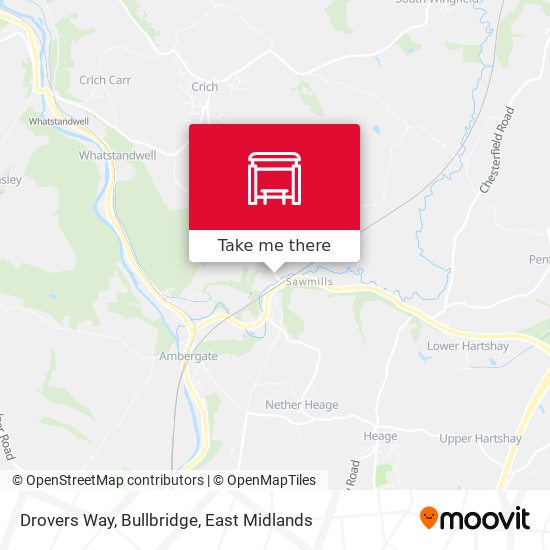 Drovers Way, Bullbridge map