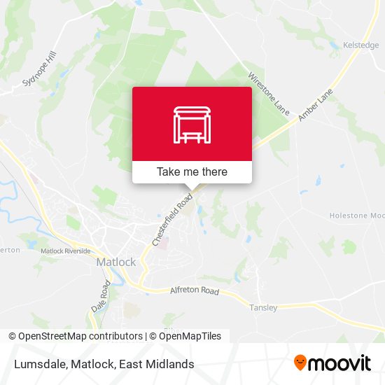 Lumsdale, Matlock map