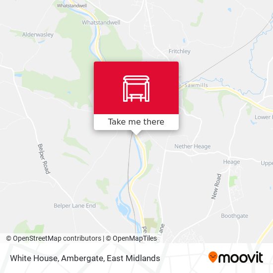 White House, Ambergate map