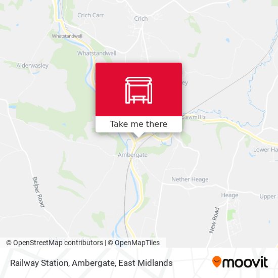 Railway Station, Ambergate map