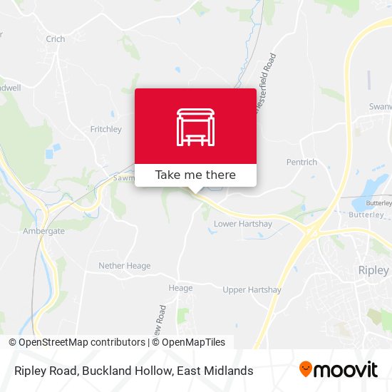 Ripley Road, Buckland Hollow map