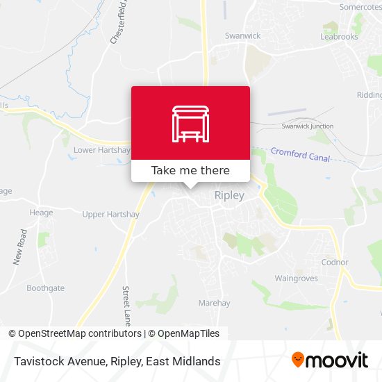 Tavistock Avenue, Ripley map